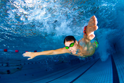 Reportage en piscine natation sportive - Frdric LECHAT, photographe professionnel subaquatique.
